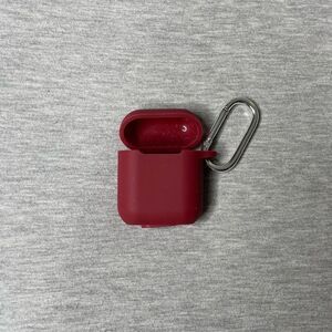 AirPods 1st/2nd Generation Silicone Protective Case for Apple Headphones - Red